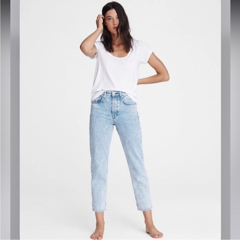 Rag & Bone MAYA HIGH-RISE ANKLE SLIM jeans light acid wash Agate size 26